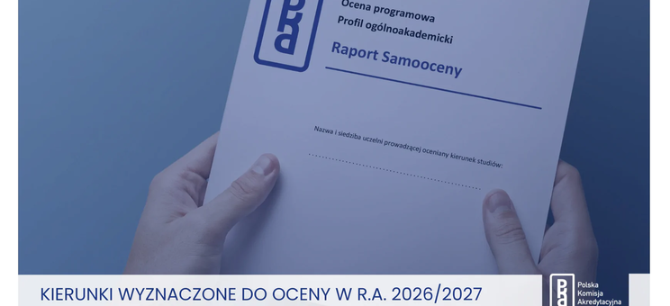 Kierunki wyznaczone do oceny w R.A. 2026/2027,